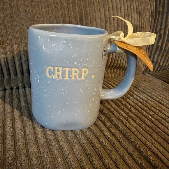 Rae Dunn Other - Rae Dunn Chirp Blue Speckled Double-sided Mug